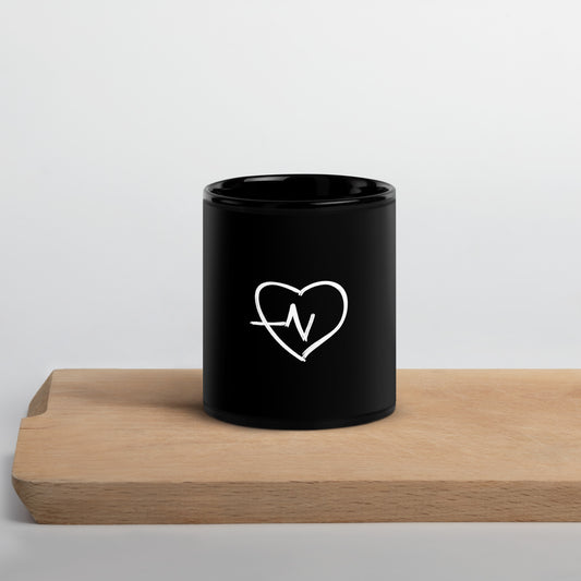 Health black Glossy Mug