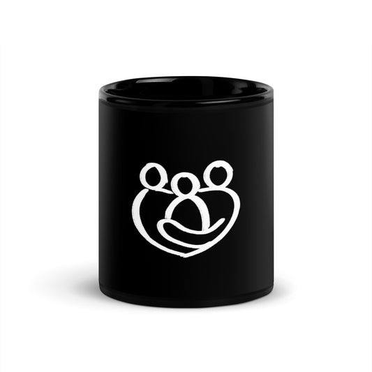 Family black Glossy Mug