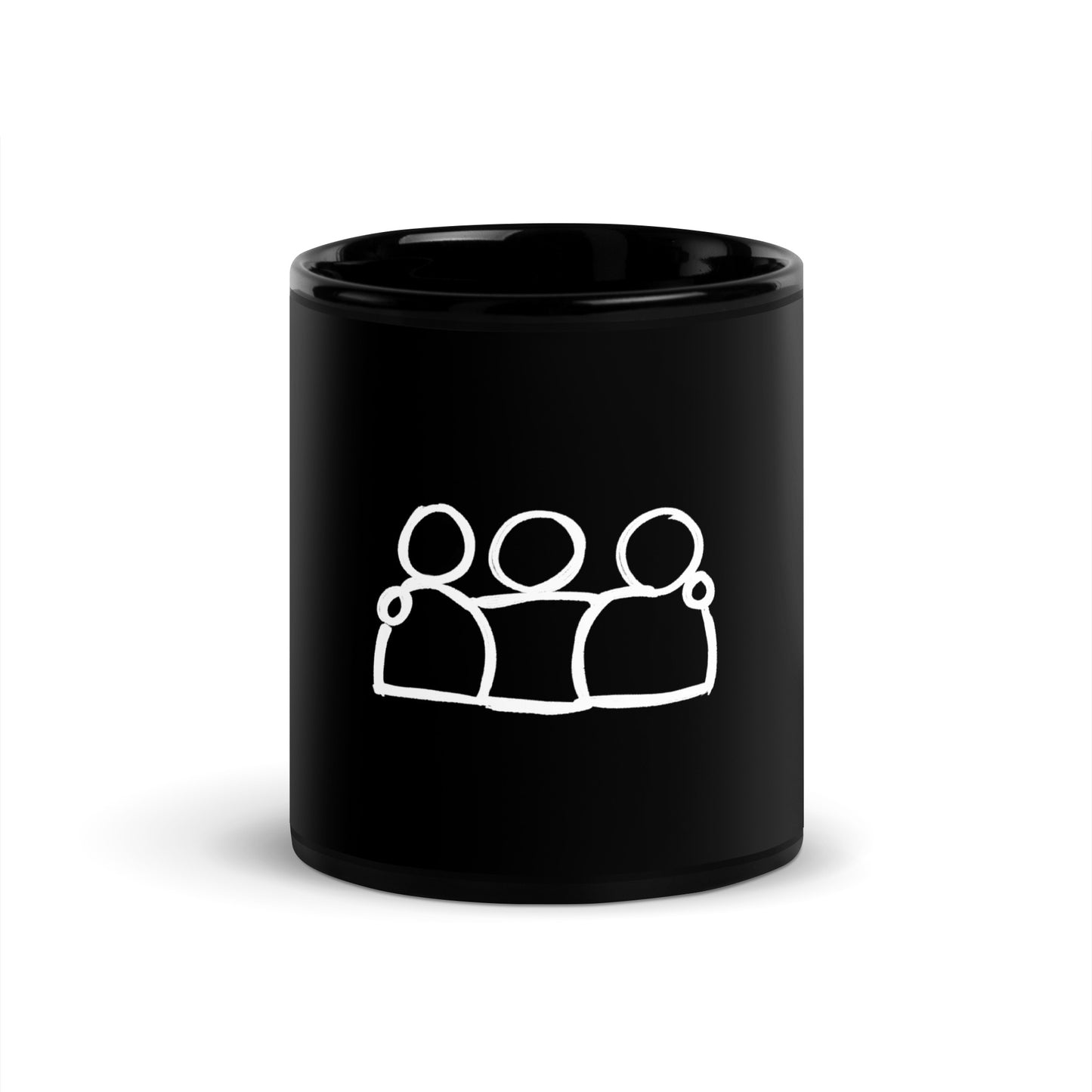 Friends black Glossy Mug