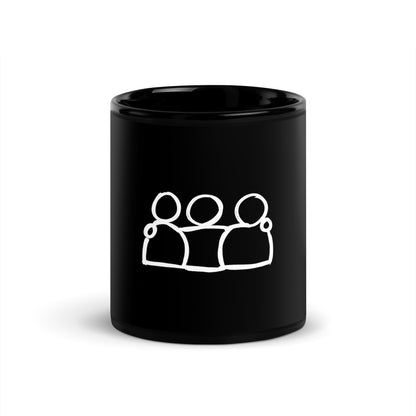 Friends black Glossy Mug