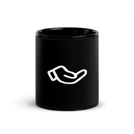 Give black Glossy Mug