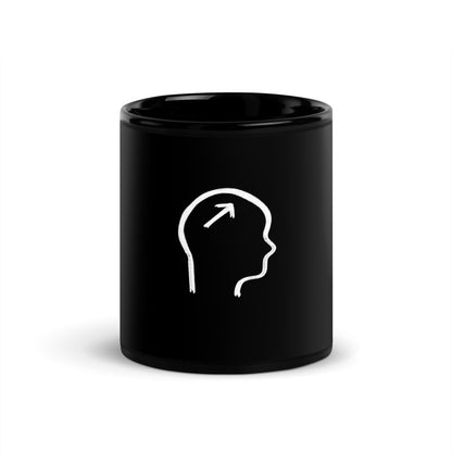 Growth mindset black Glossy Mug