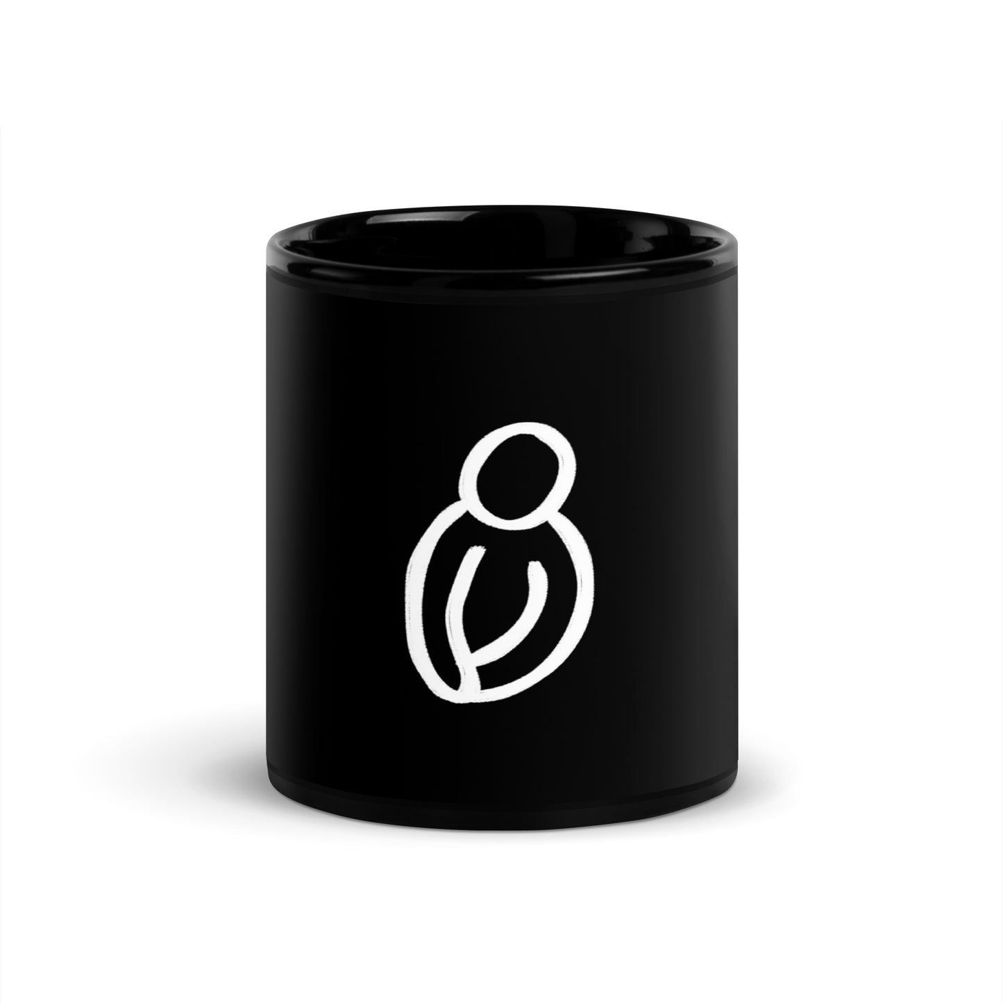 Humility black Glossy Mug