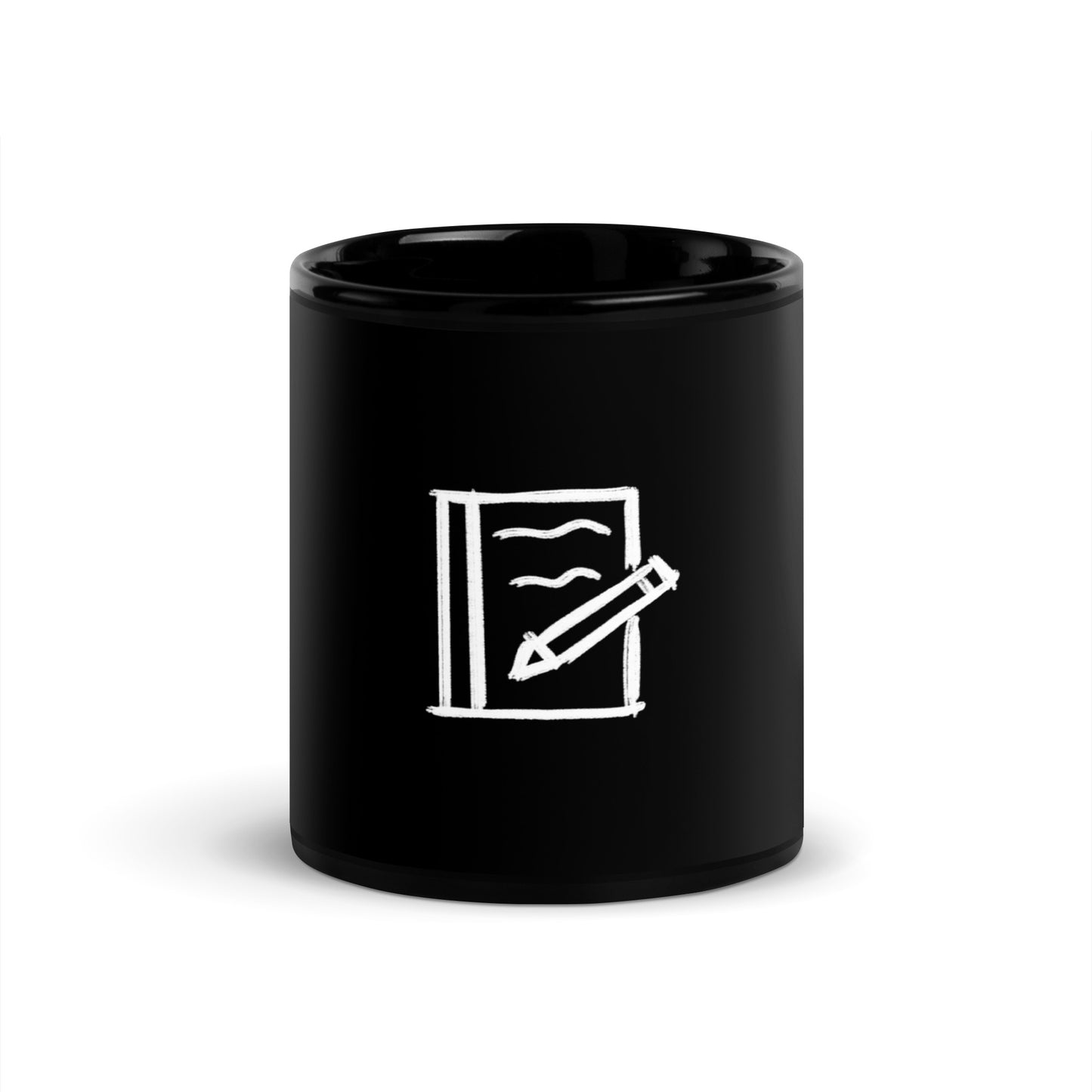 Journal black Glossy Mug