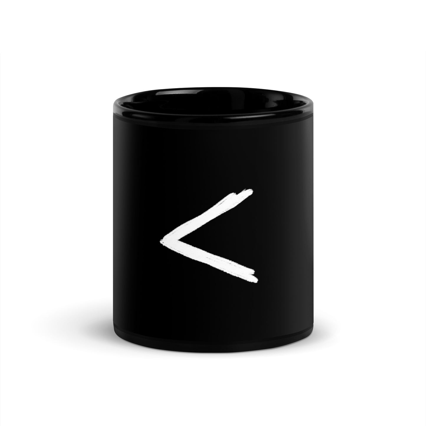 Minimalism black Glossy Mug