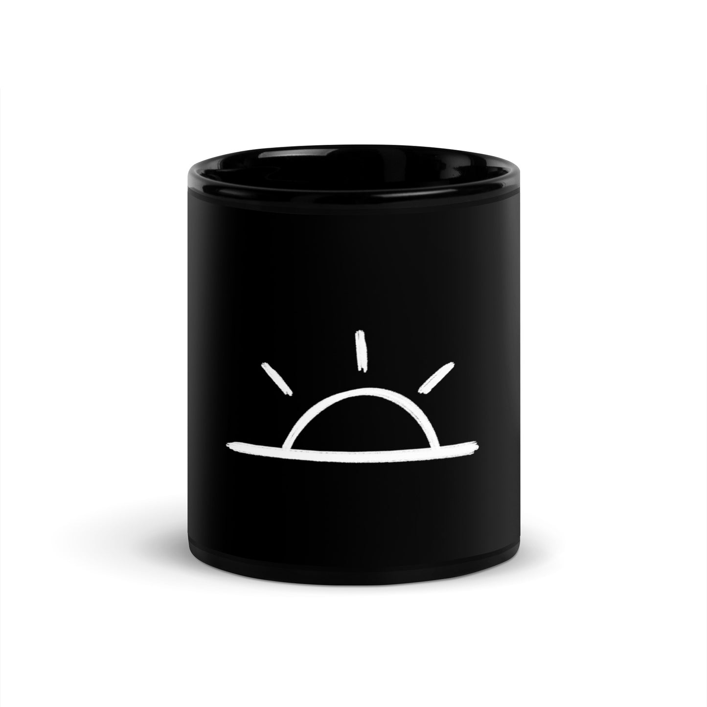 Optimism black Glossy Mug