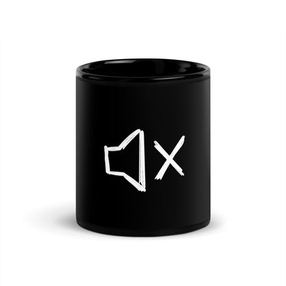 Silence black Glossy Mug