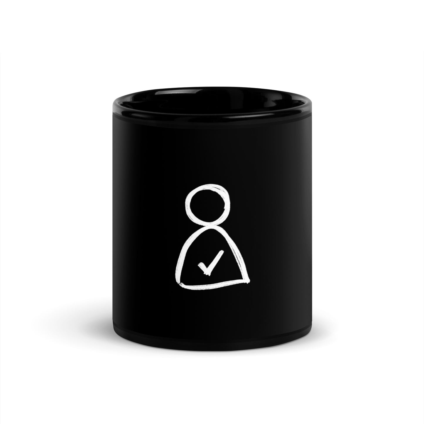 I am Enough black Glossy Mug