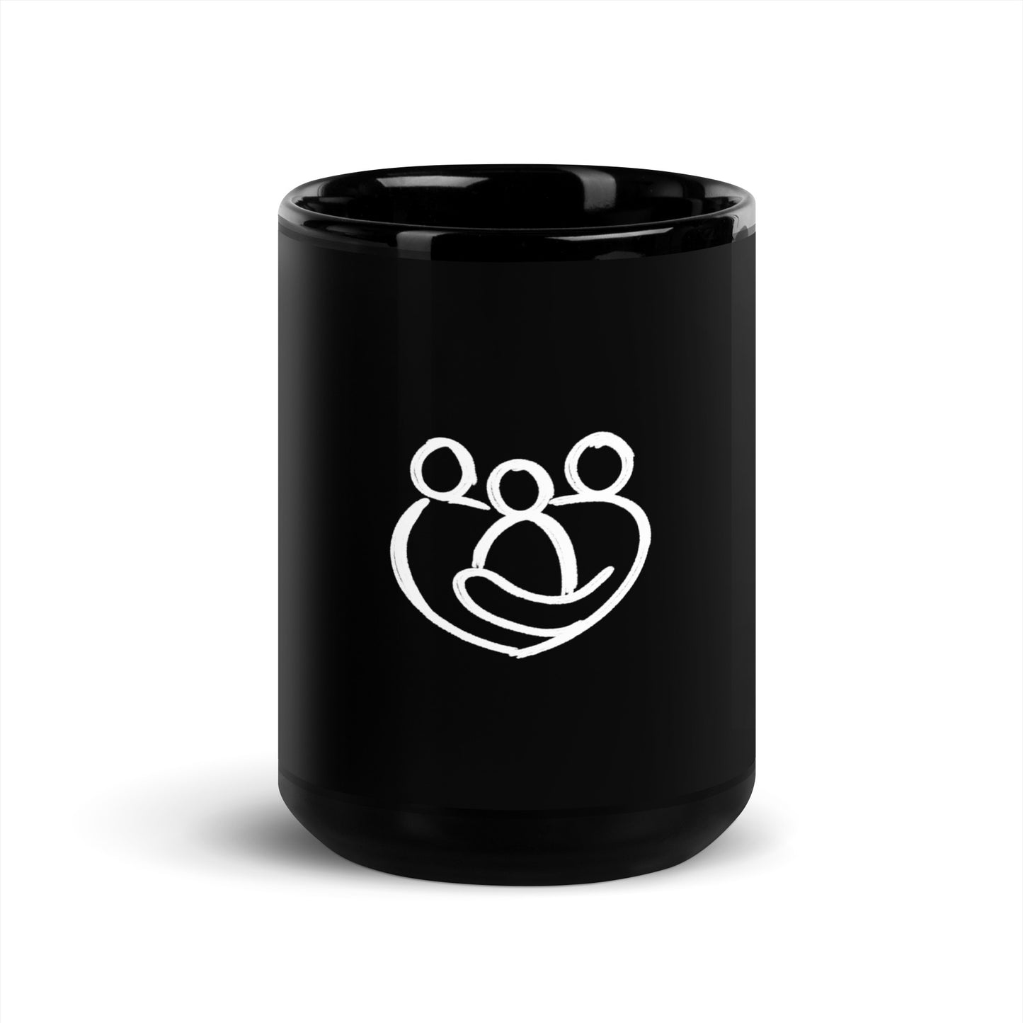 Family black Glossy Mug