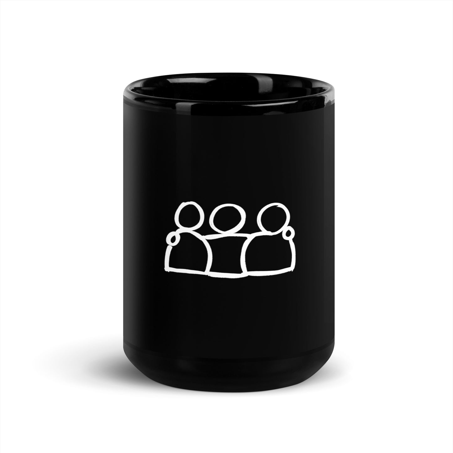 Friends black Glossy Mug