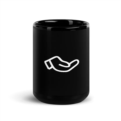 Give black Glossy Mug