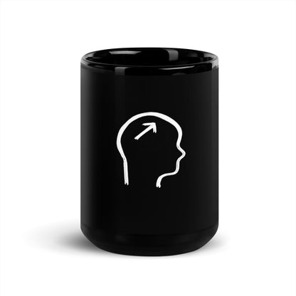 Growth mindset black Glossy Mug