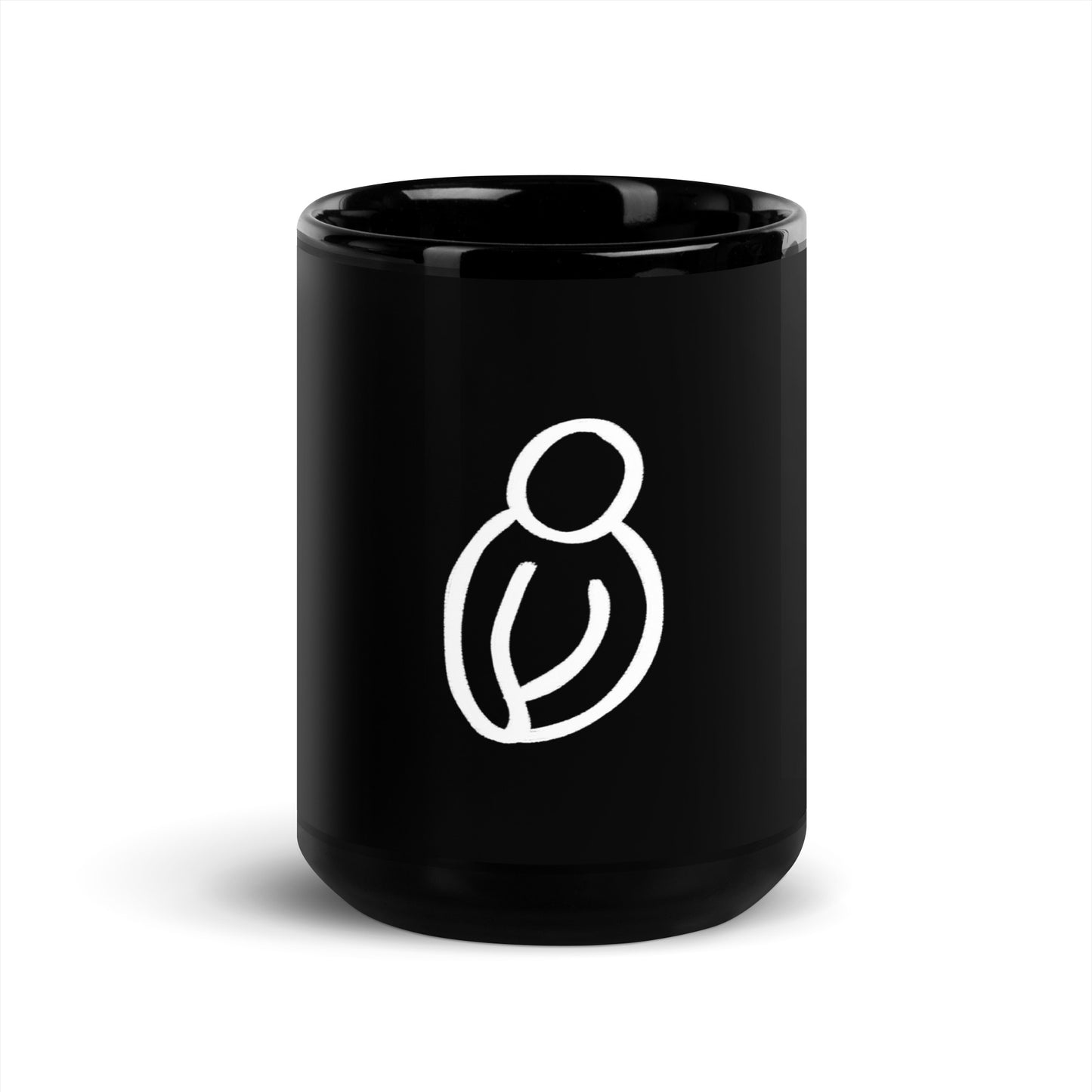 Humility black Glossy Mug