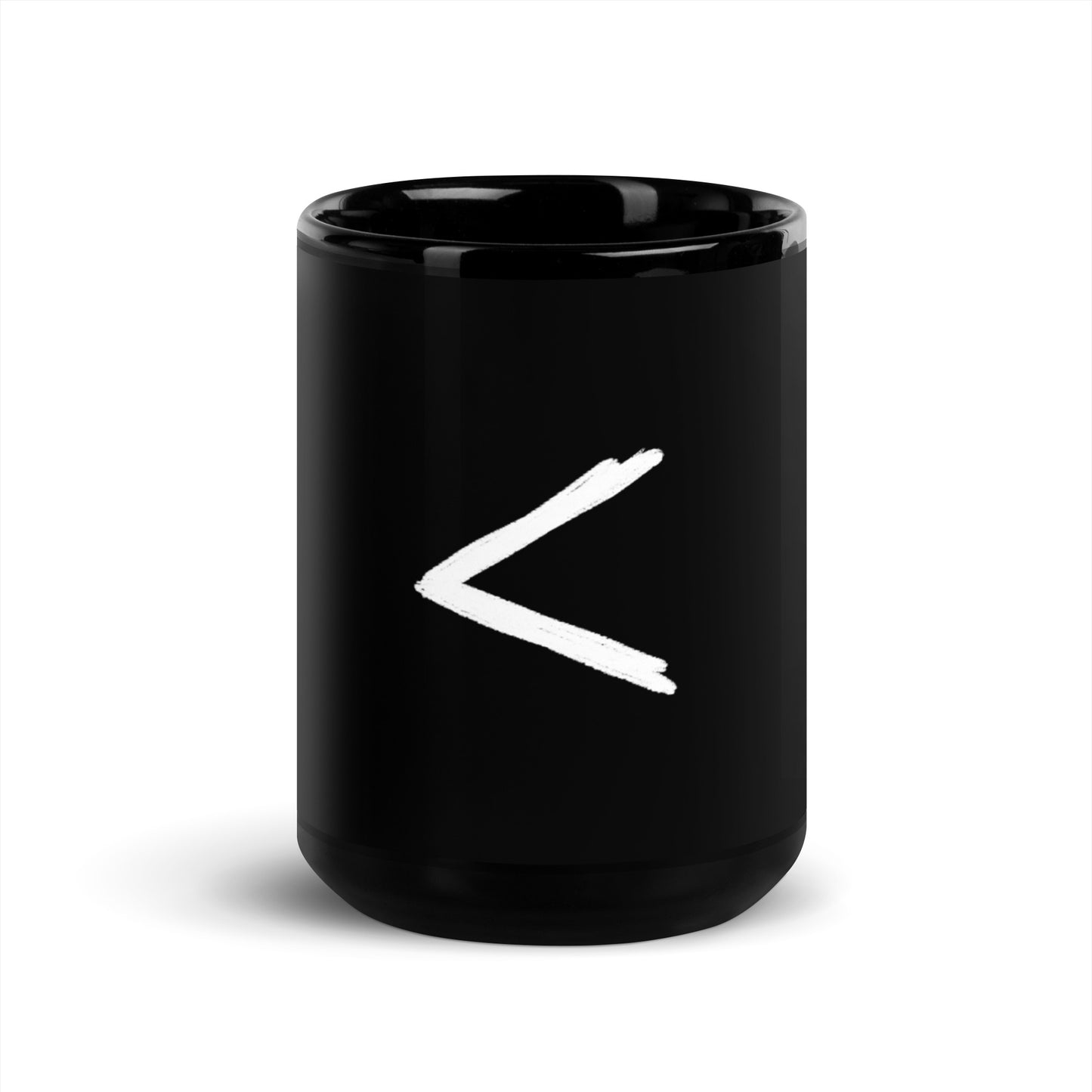 Minimalism black Glossy Mug