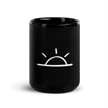 Optimism black Glossy Mug