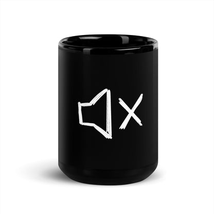 Silence black Glossy Mug