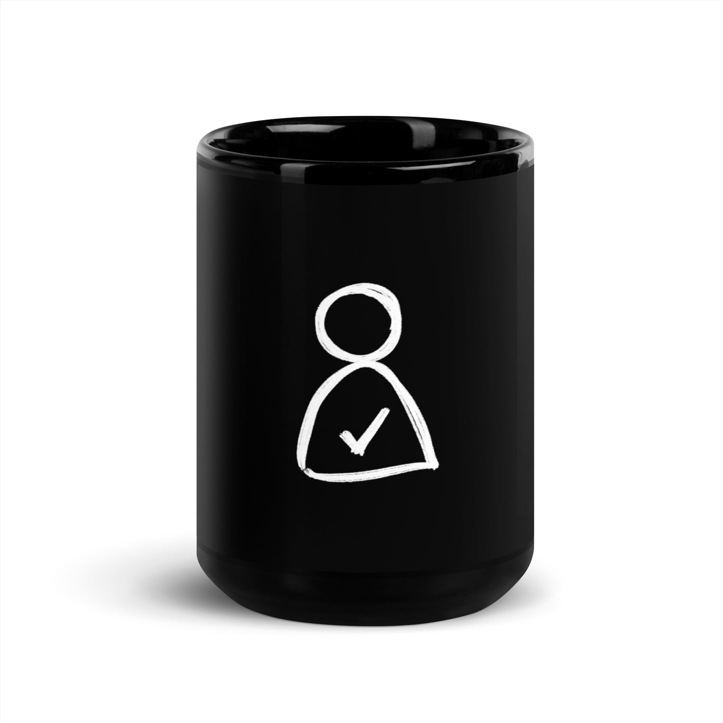 I am Enough black Glossy Mug