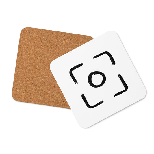 Focus cork-back coaster