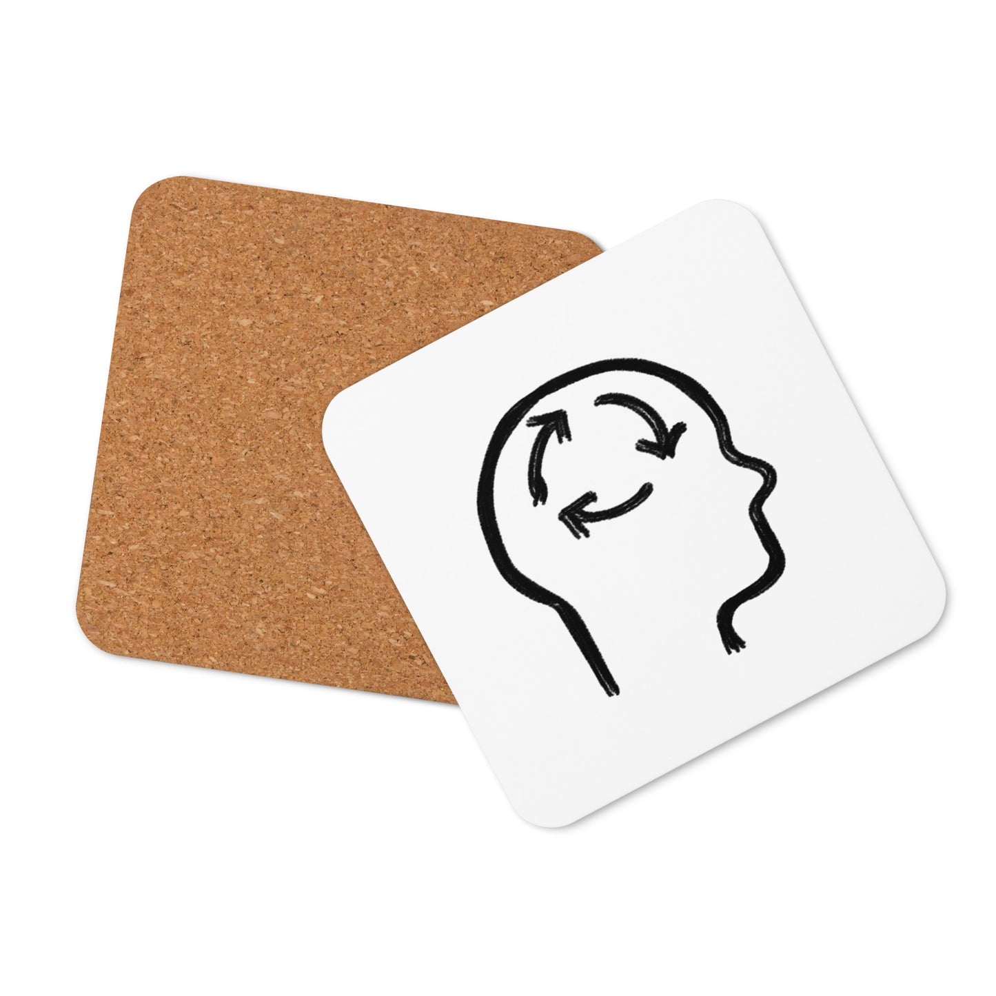 Habits cork-back coaster