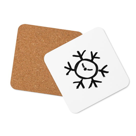 Mindfulness cork-back coaster