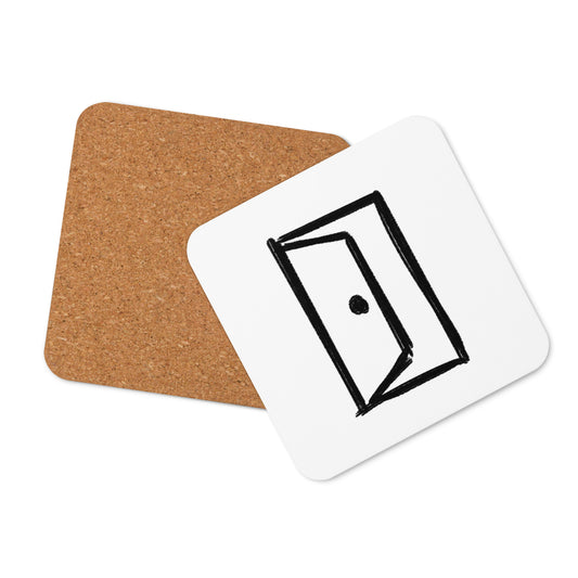 Novelty cork-back coaster