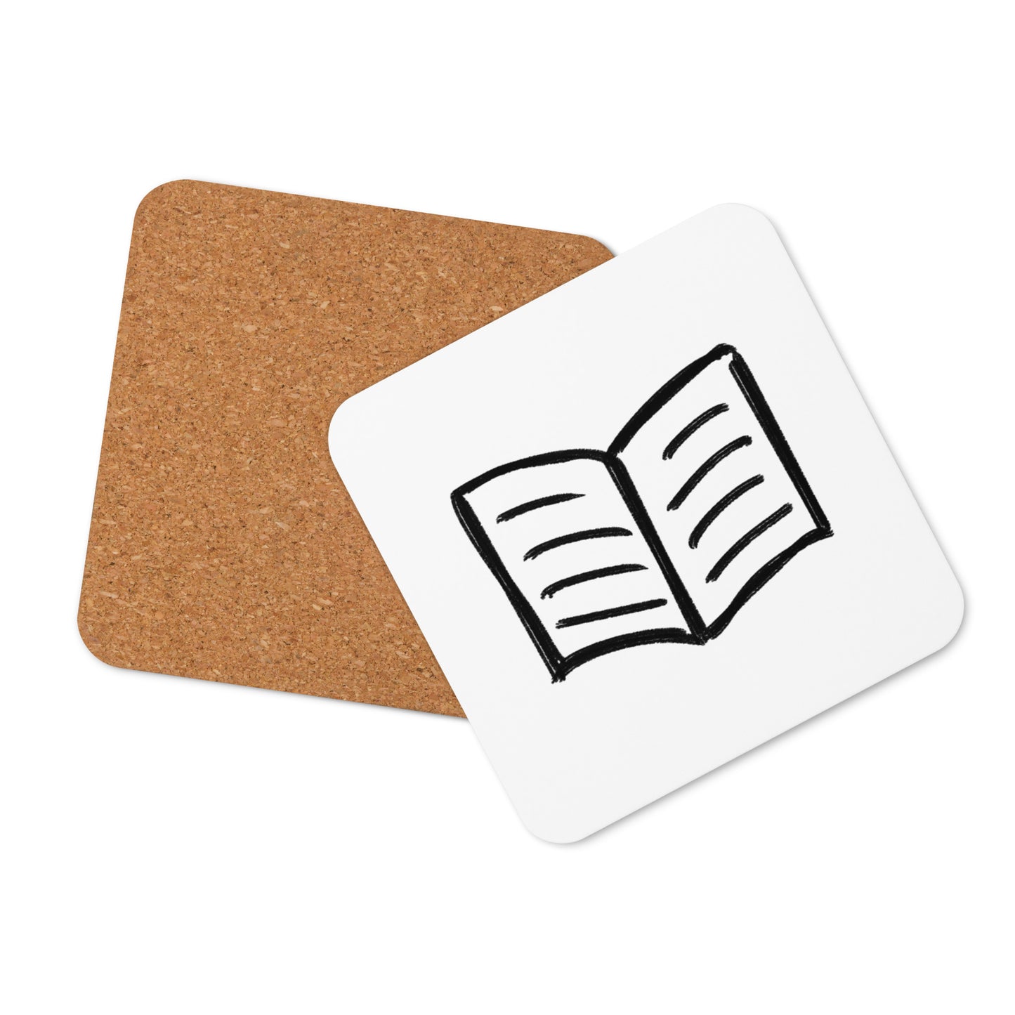 Read cork-back coaster