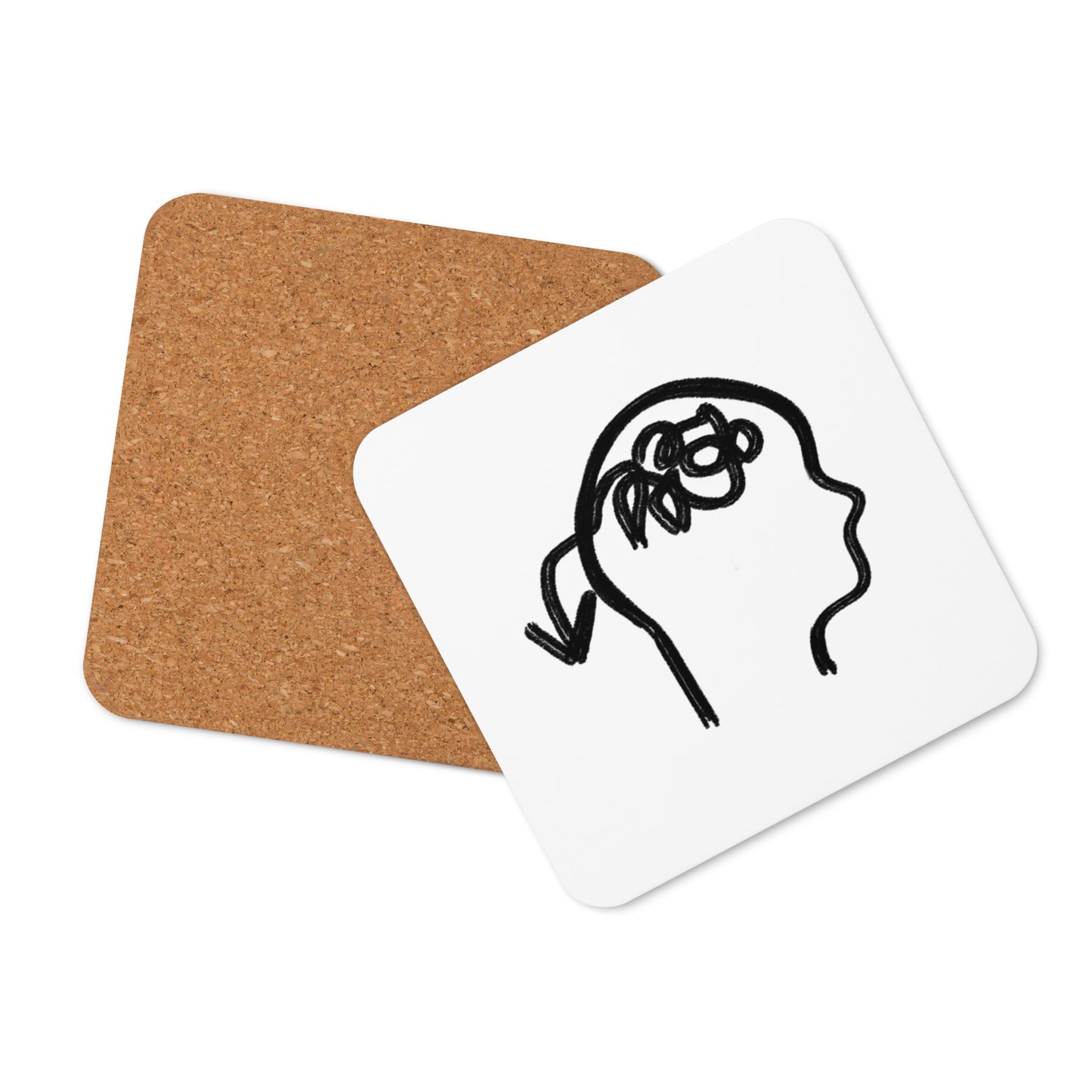 Rumination cork-back coaster