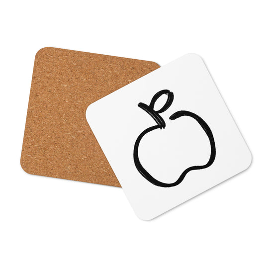 Diet cork-back coaster