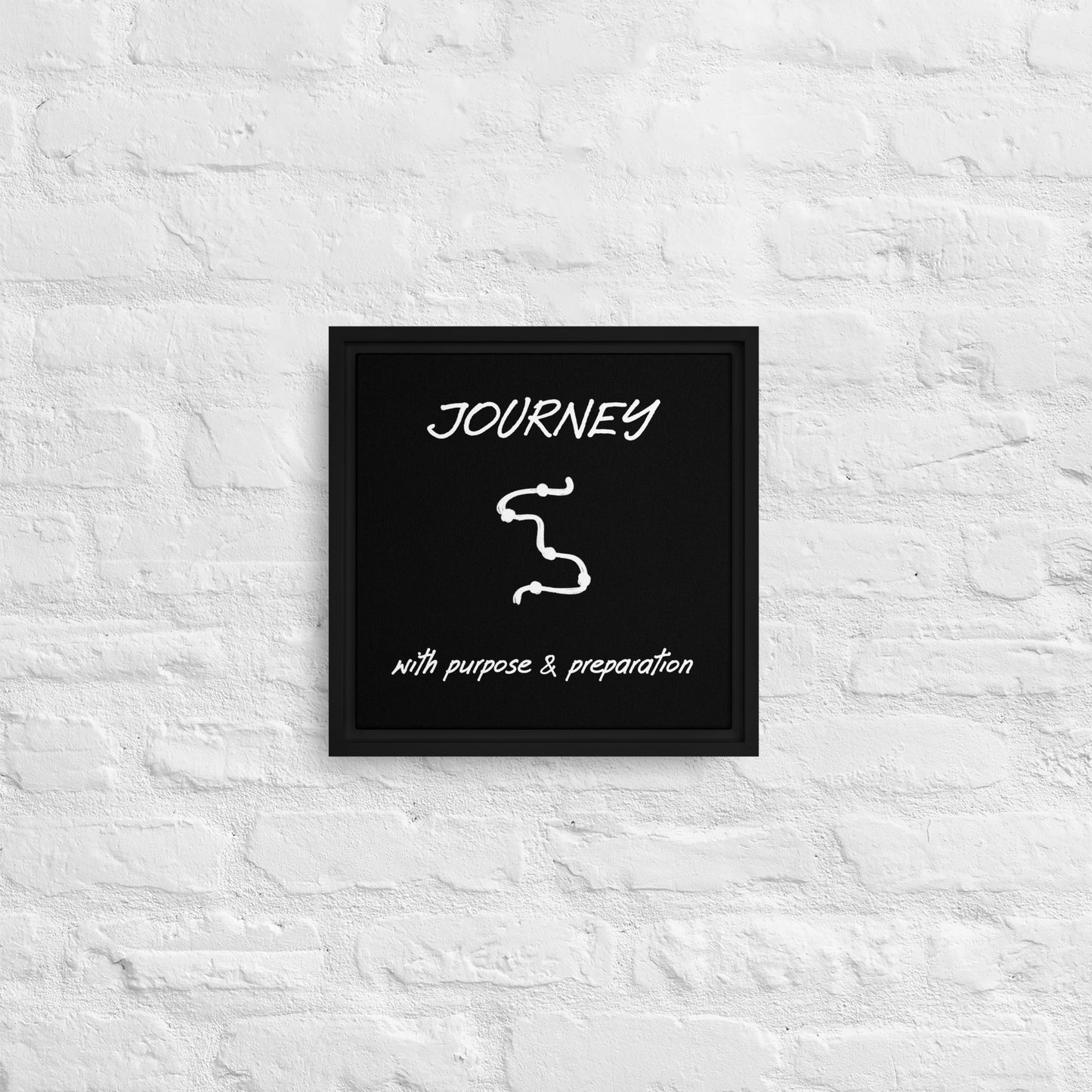 Journey framed canvas