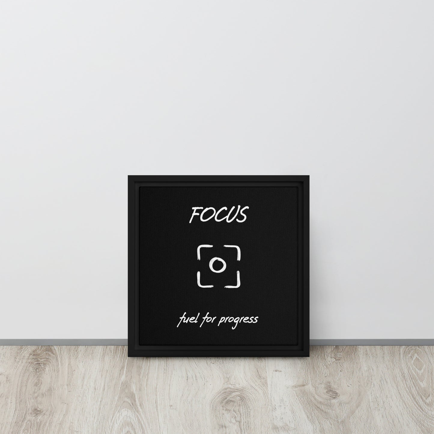 Focus framed canvas