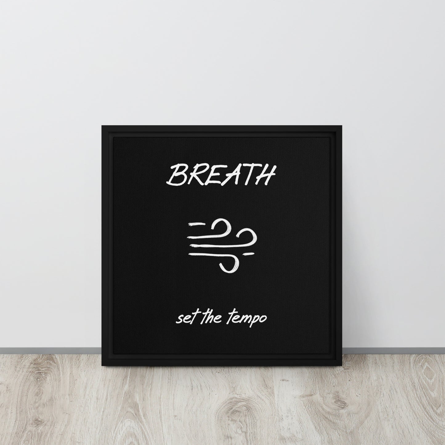 Breath framed canvas