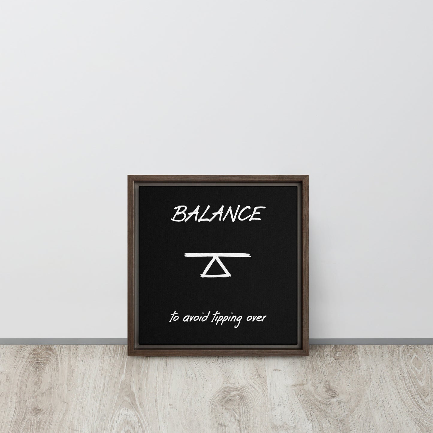 Balance framed canvas