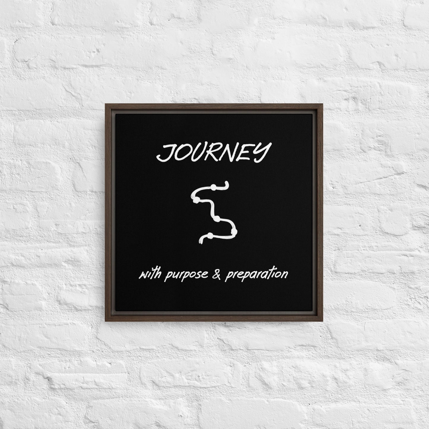 Journey framed canvas