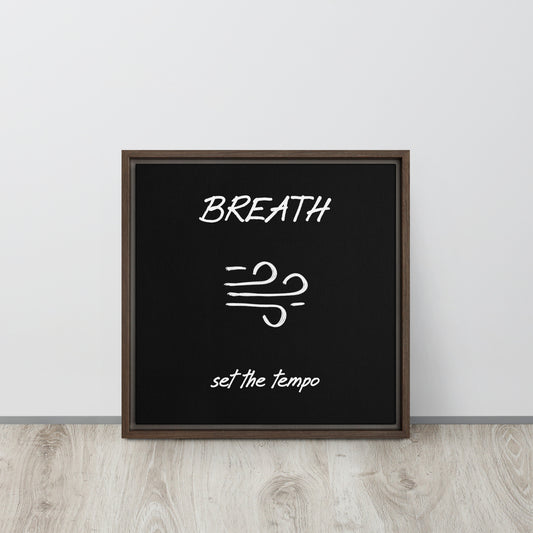 Breath framed canvas