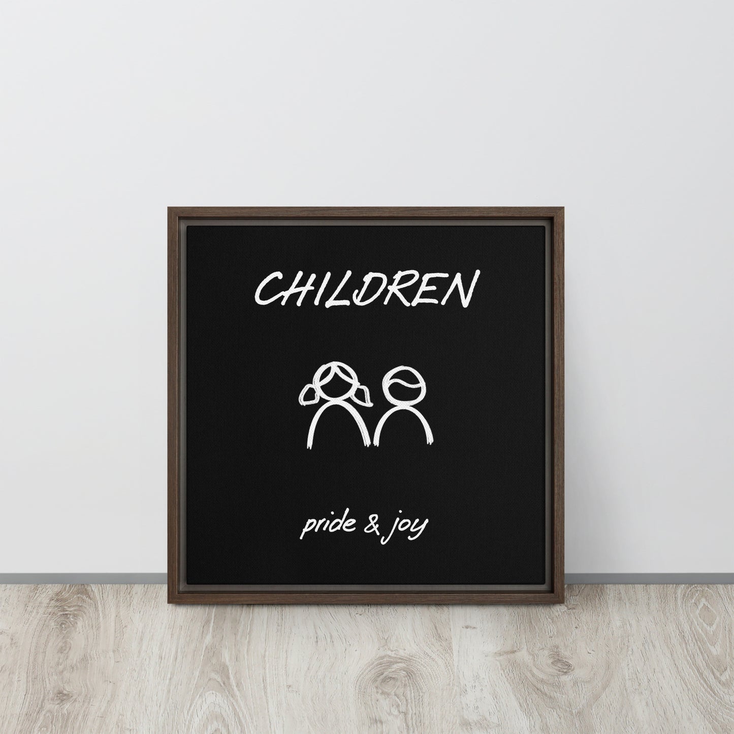 Children framed canvas