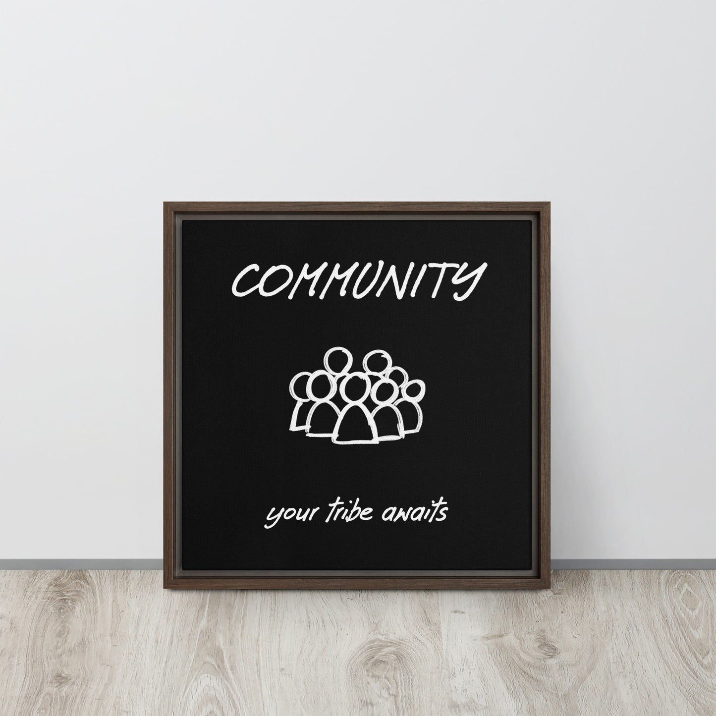 Community framed canvas