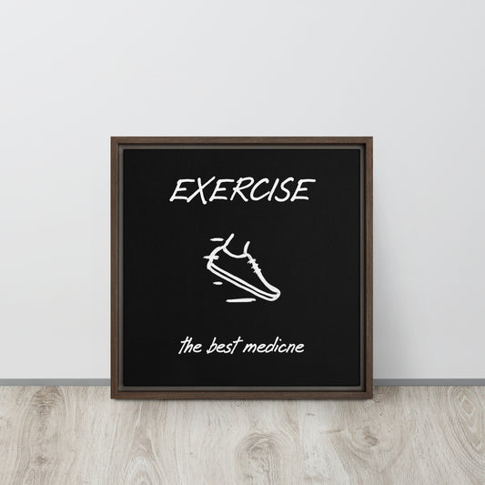 Exercise framed canvas