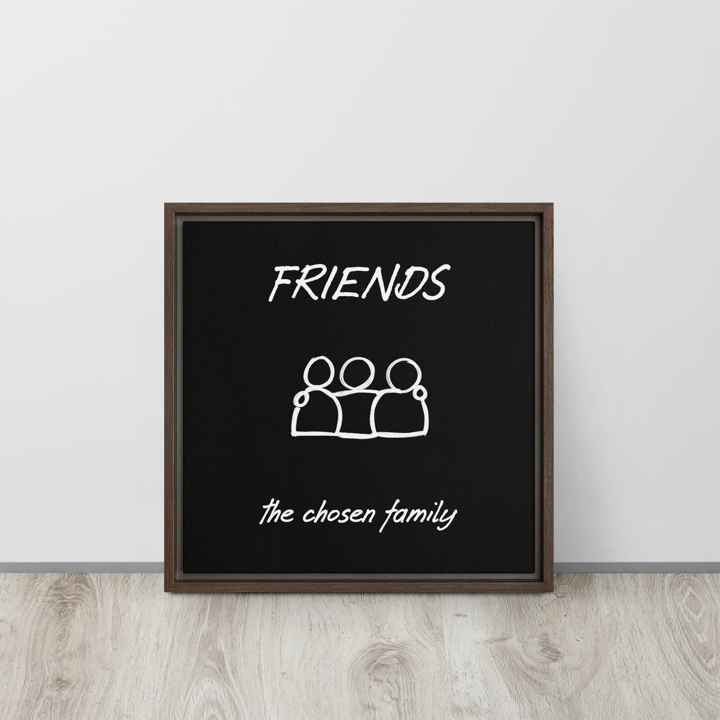 Friends framed canvas