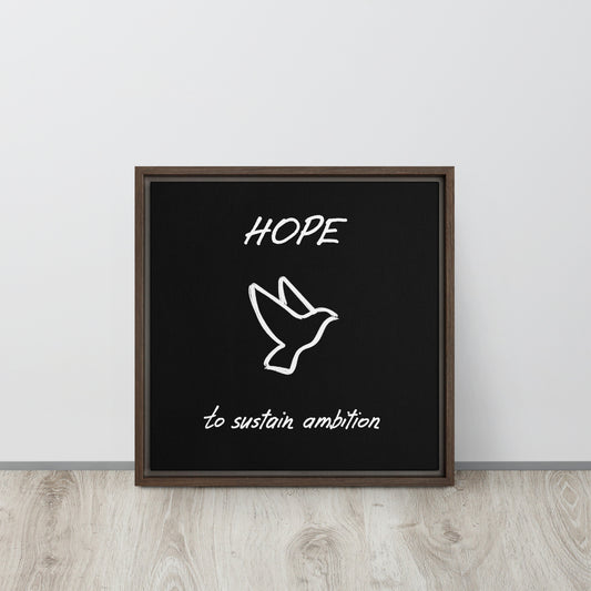 Hope framed canvas