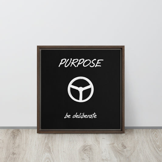 Purpose framed canvas