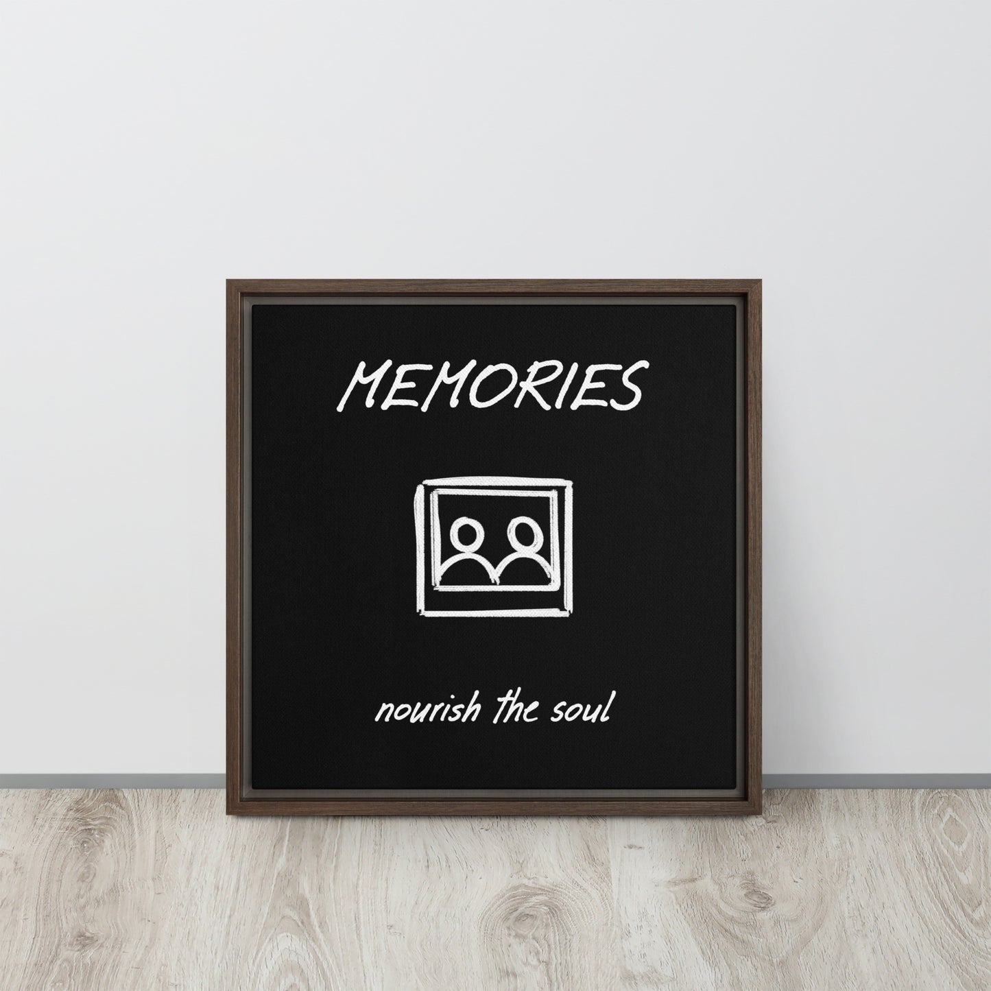 Memories framed canvas