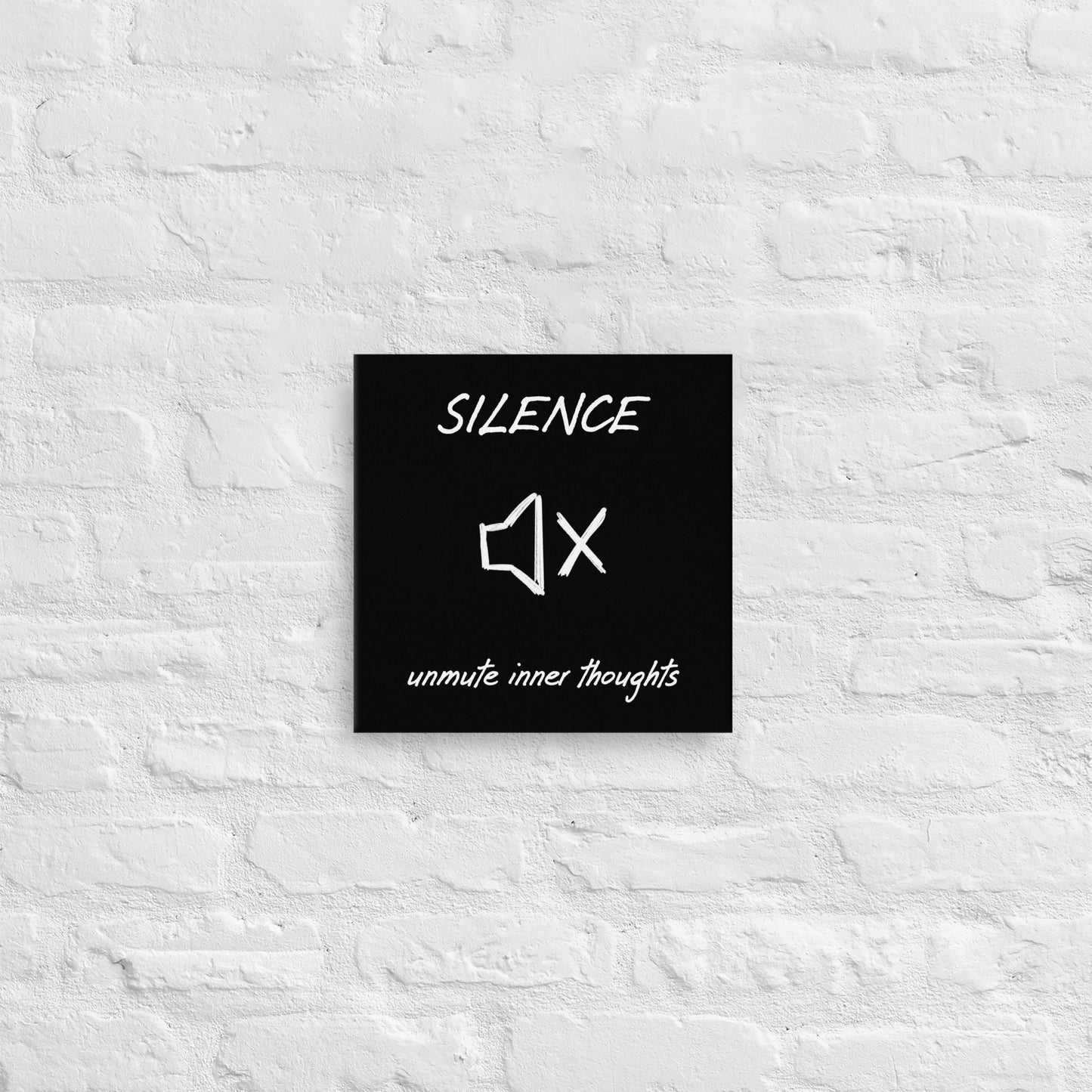 Silence Thin canvas