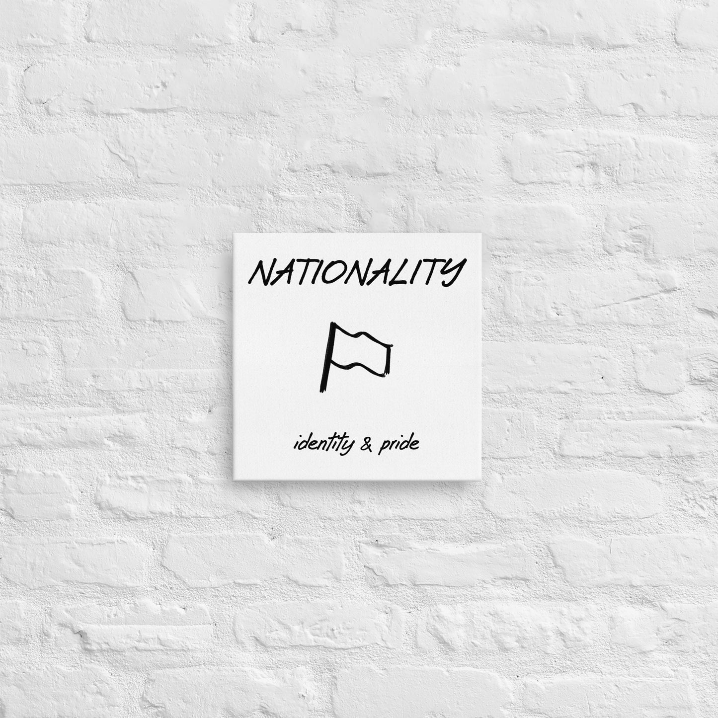 Nationality thin canvas