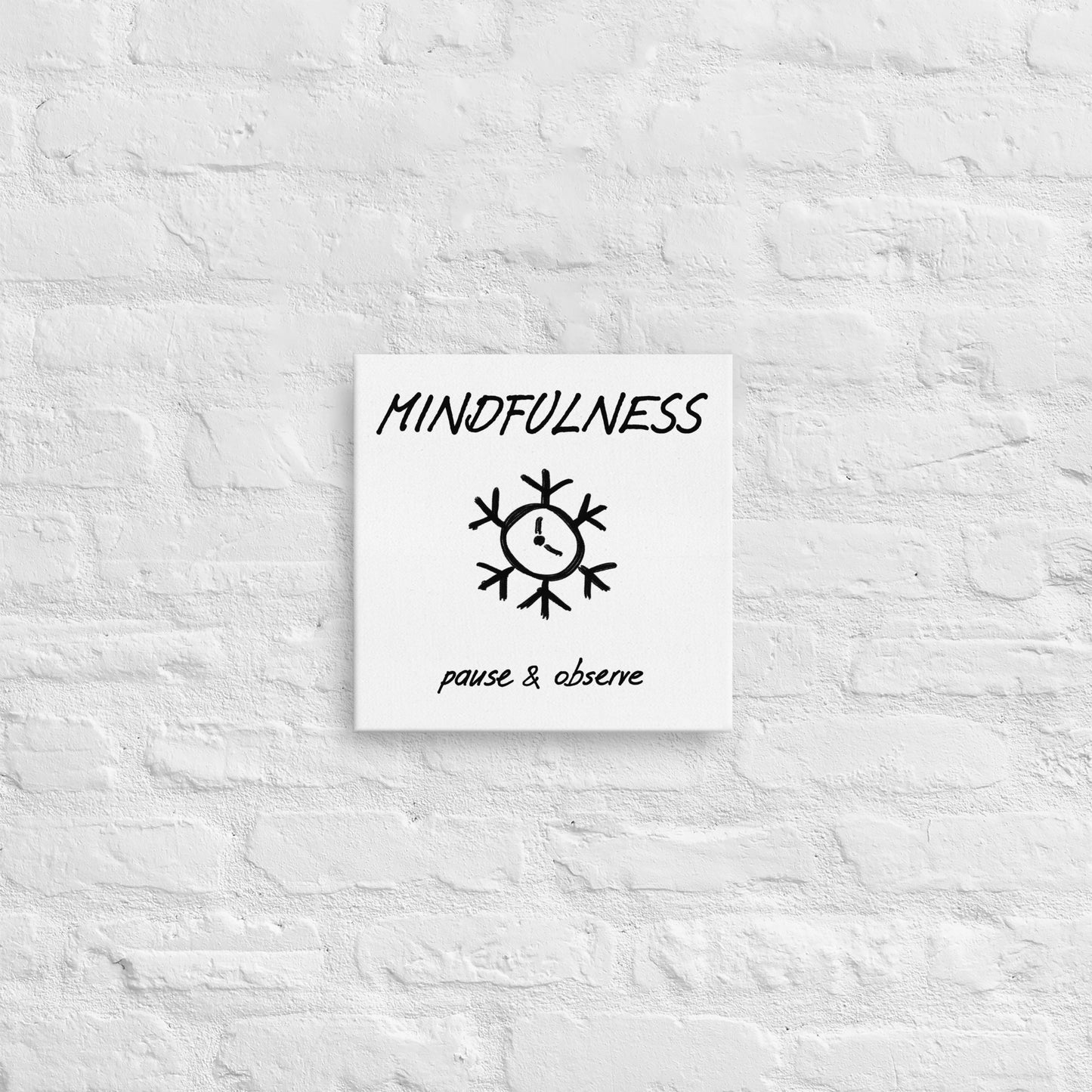 Mindfulness thin canvas