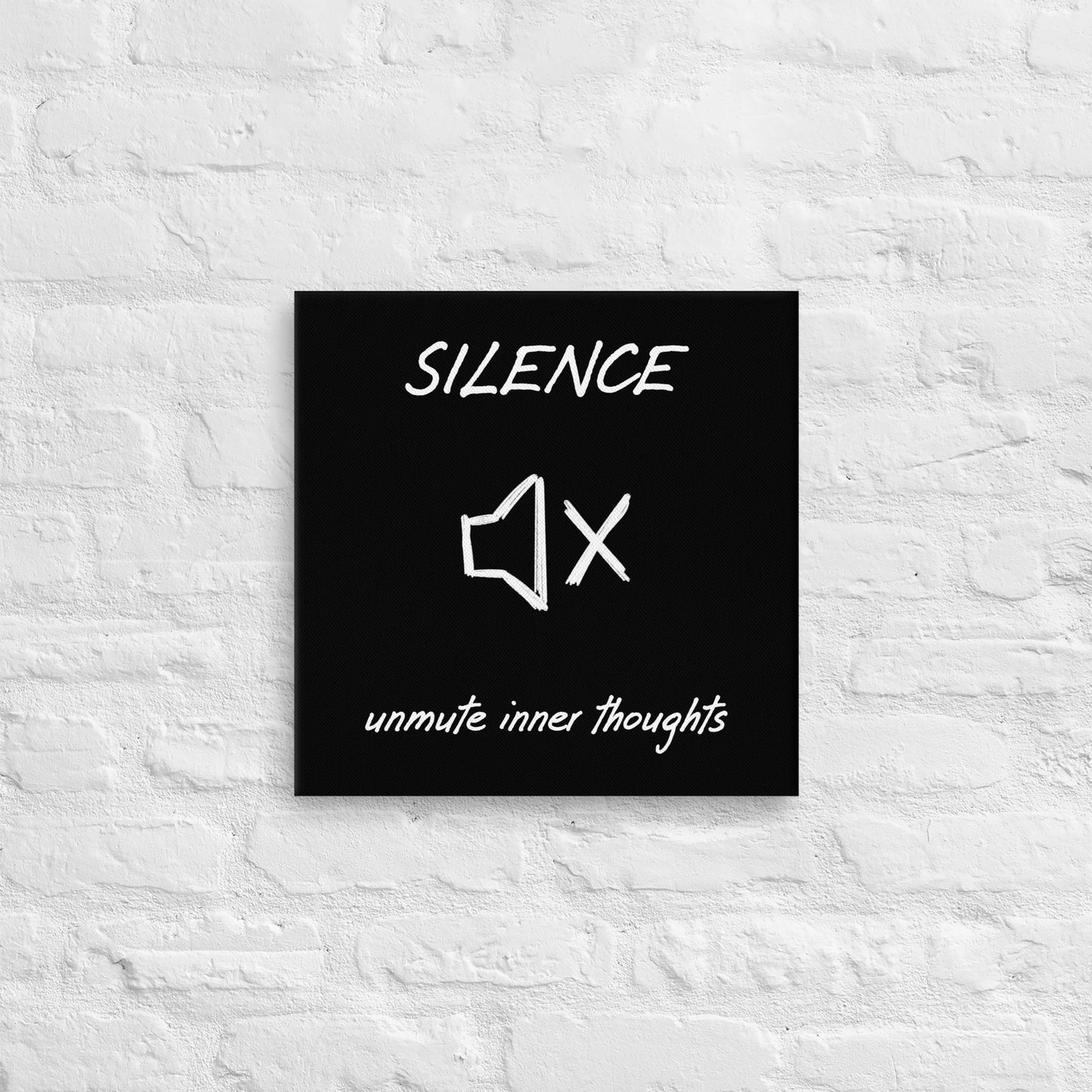 Silence Thin canvas