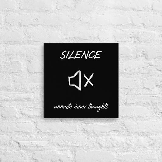 Silence Thin canvas