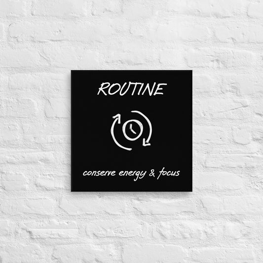 Routine Thin canvas