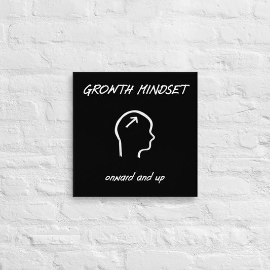 Growth mindset thin canvas