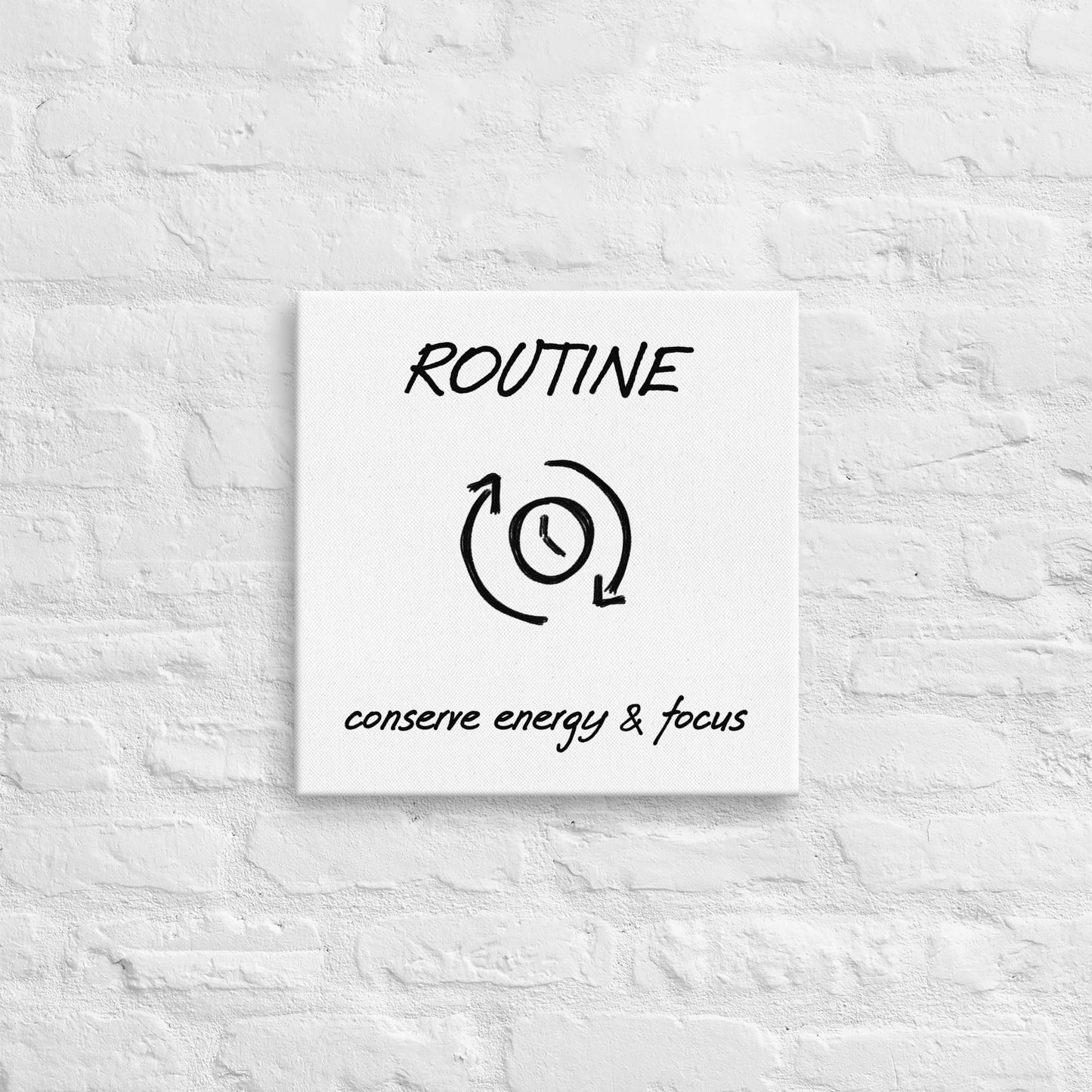 Routine thin canvas