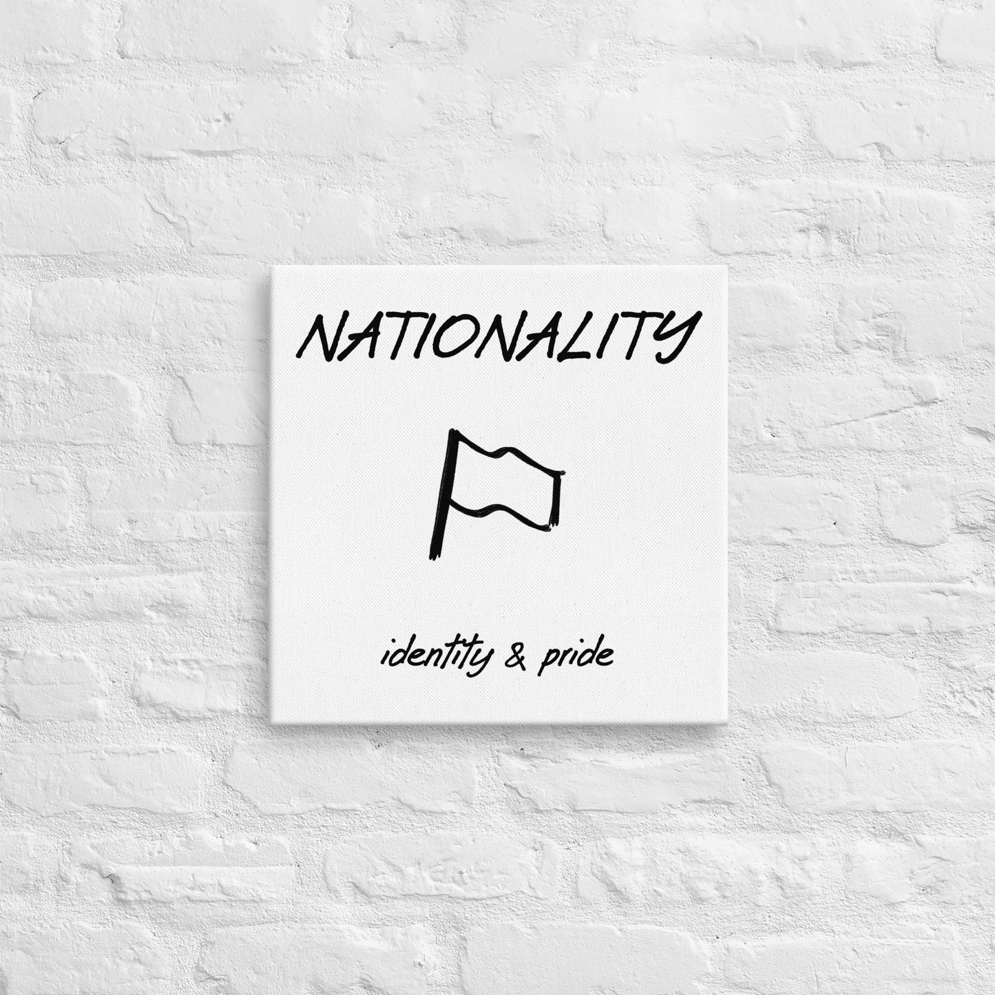 Nationality thin canvas